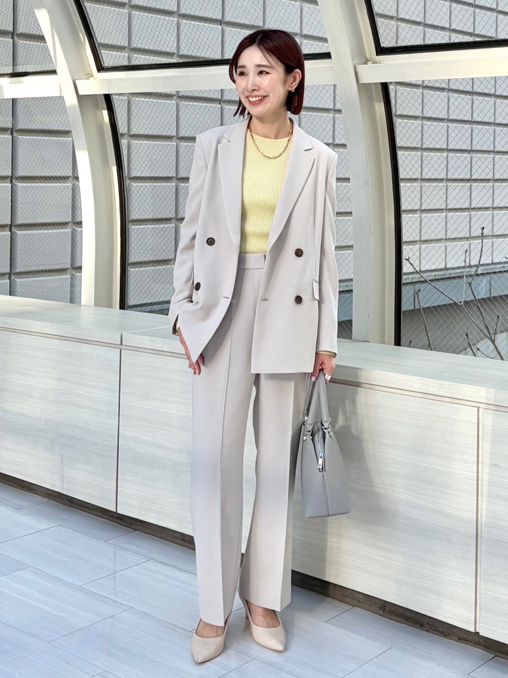 トリアセブレンドカラーレスジャケット、トリアセブレンドストレート