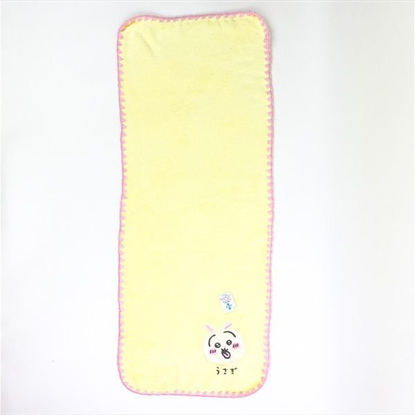 ちいかわ シンプルうさぎ フェイスタオル バスグッズ スポーツ イエロー