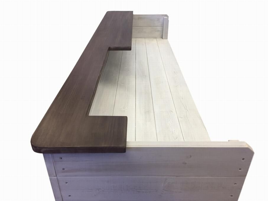 ハンドメイドレジカウンター・受付カウンター_幅154cm_アンティーク